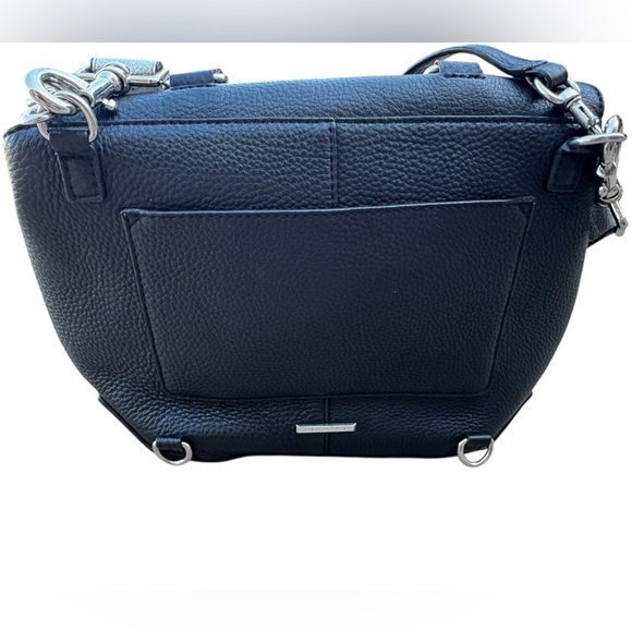 Rebecca Minkoff Darren Leather Satchel Bag Convertible Backpack Black READ - Picture 10 of 14